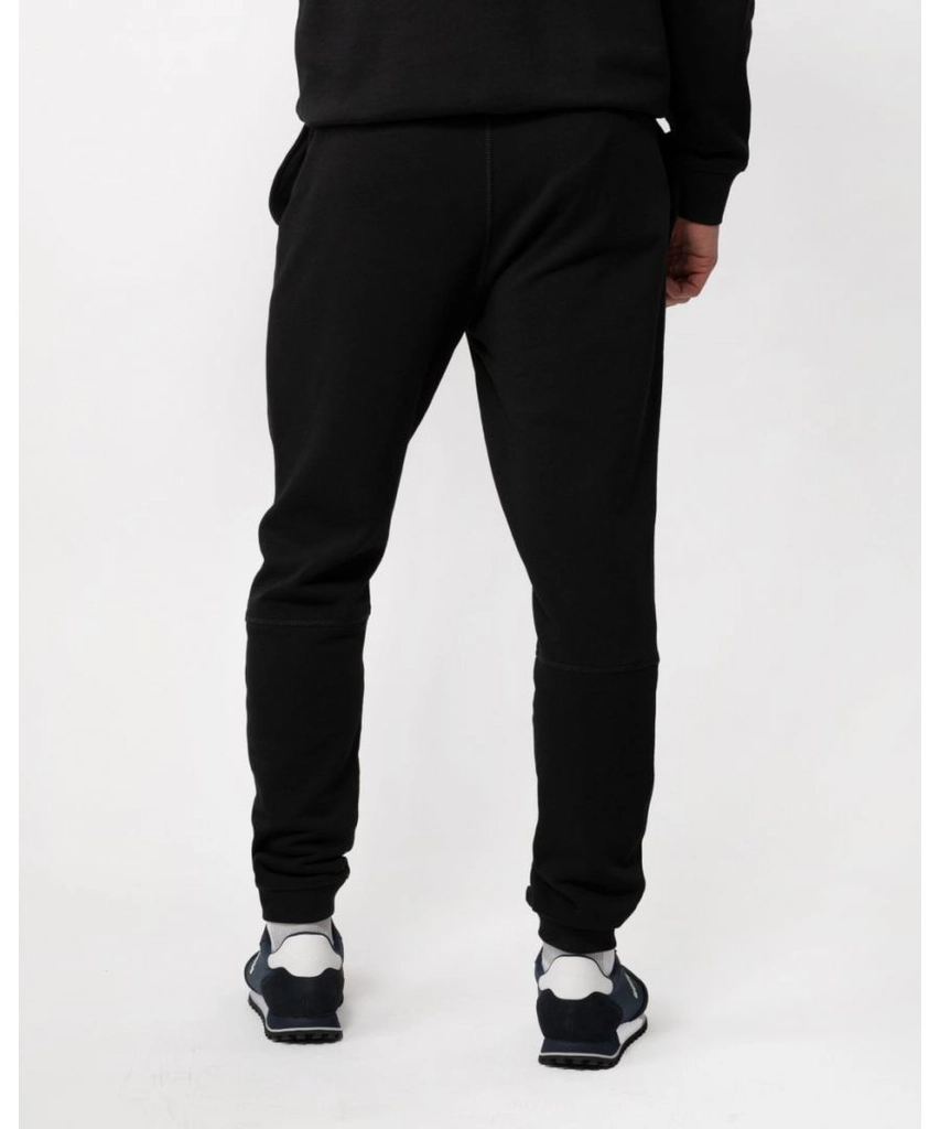Hugo Boss Sestart Mens Cotton-Terry Tracksuit Bottoms With Logo Patch NOS - Black - Size Large